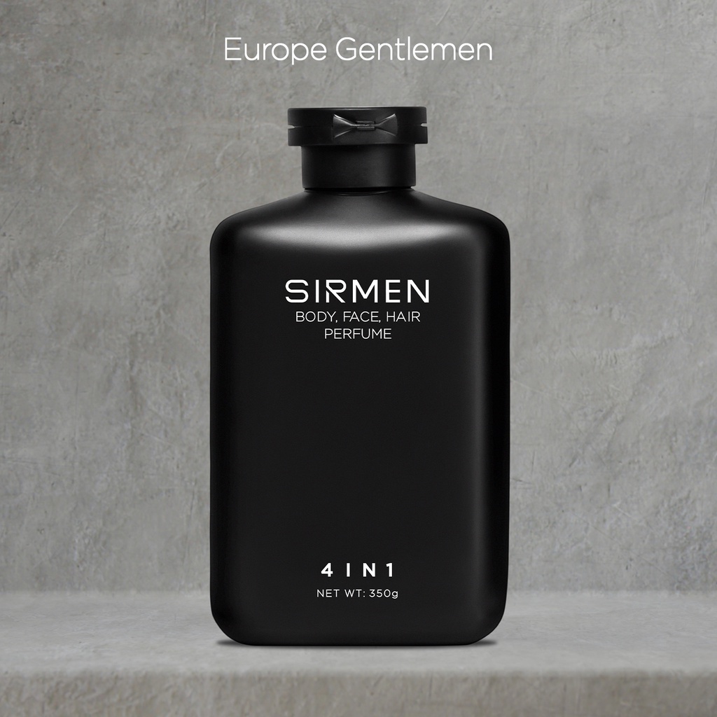 [COMBO 2 CHAI] Sữa tắm gội nam 4 in 1 hương nước hoa châu Âu SIRMEN Europe Gentlemen cao cấp 350g công nghệ EU-Nano