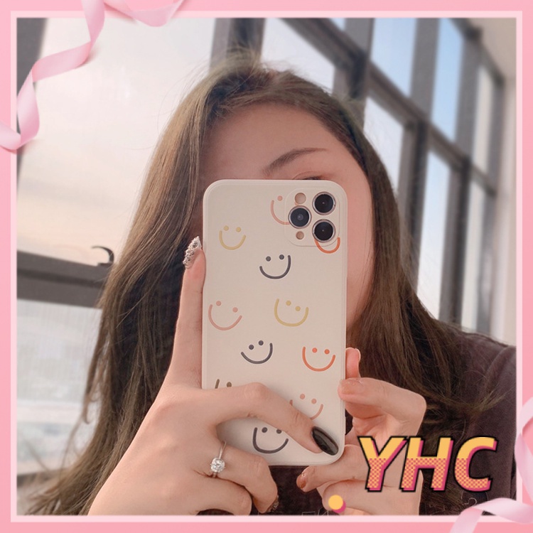 ốp iphone Họa Tiết Mặt Cười Đơn Giản Thời Trang tương thích iPhone 6s 6splus 7 7plus 8 8plus X XS XSMAX 11 12 Pro Max Plus Promax-893