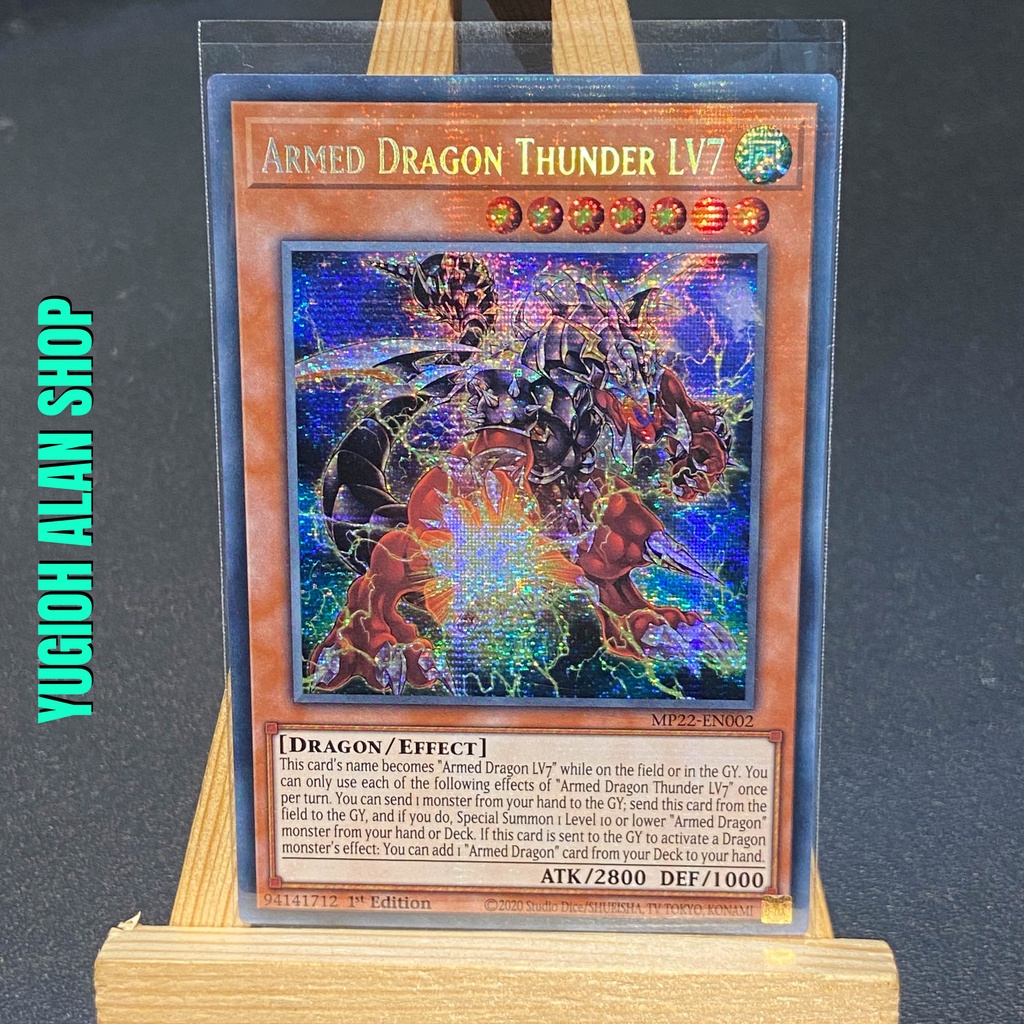 Armed Dragon Thunder LV7 - MP22-EN002 - Prismatic Secret Rare 1st Edition