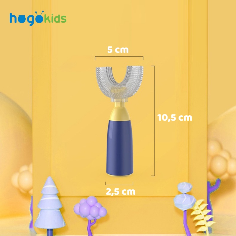 Bàn Chải Silicone Hogokids Chữ U Đầu Chải Có Thể Thay Thế Tiện Lợi Cho Bé Từ 6m - Nhiều Màu Sắc - Timikid