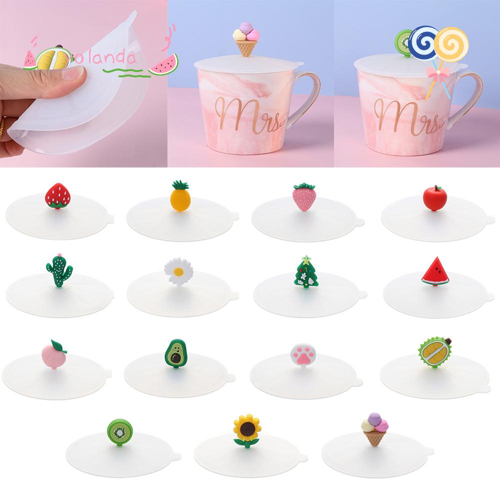 Nắp Silicone Đậy Cốc Trà Cà Phê Chống Bụi Có Thể Tái Sử Dụng