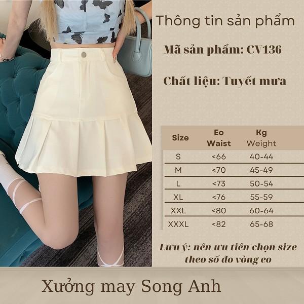 Chân váy xếp ly cúc cài, chân váy tenis khoá trước dáng váy ngắn chữ A xếp ly gấu phong cách Hàn Quốc có quần trong_136 | BigBuy360 - bigbuy360.vn