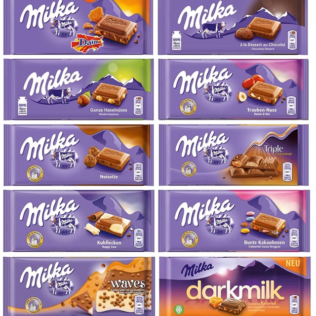 Socola Milka Đức _ hàng chuẩn- nhắn tin cho shop để chọn vị