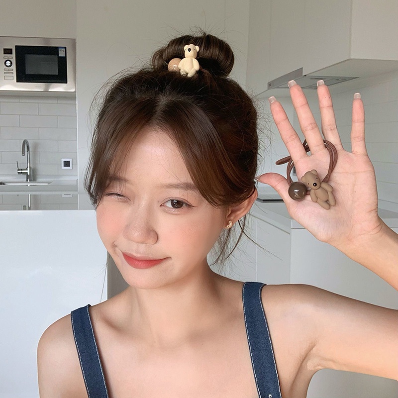Kẹp tóc phong cách hàn quốc nhiều mẫu cặp mái hình gấu ngọt ngào