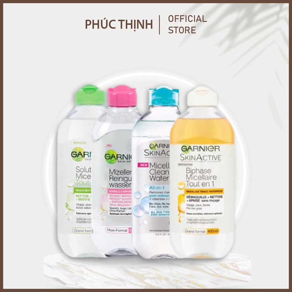 Nước Tẩy Trang Garnier Làm Sạch Sâu Lớp Trang Điểm 400 ml