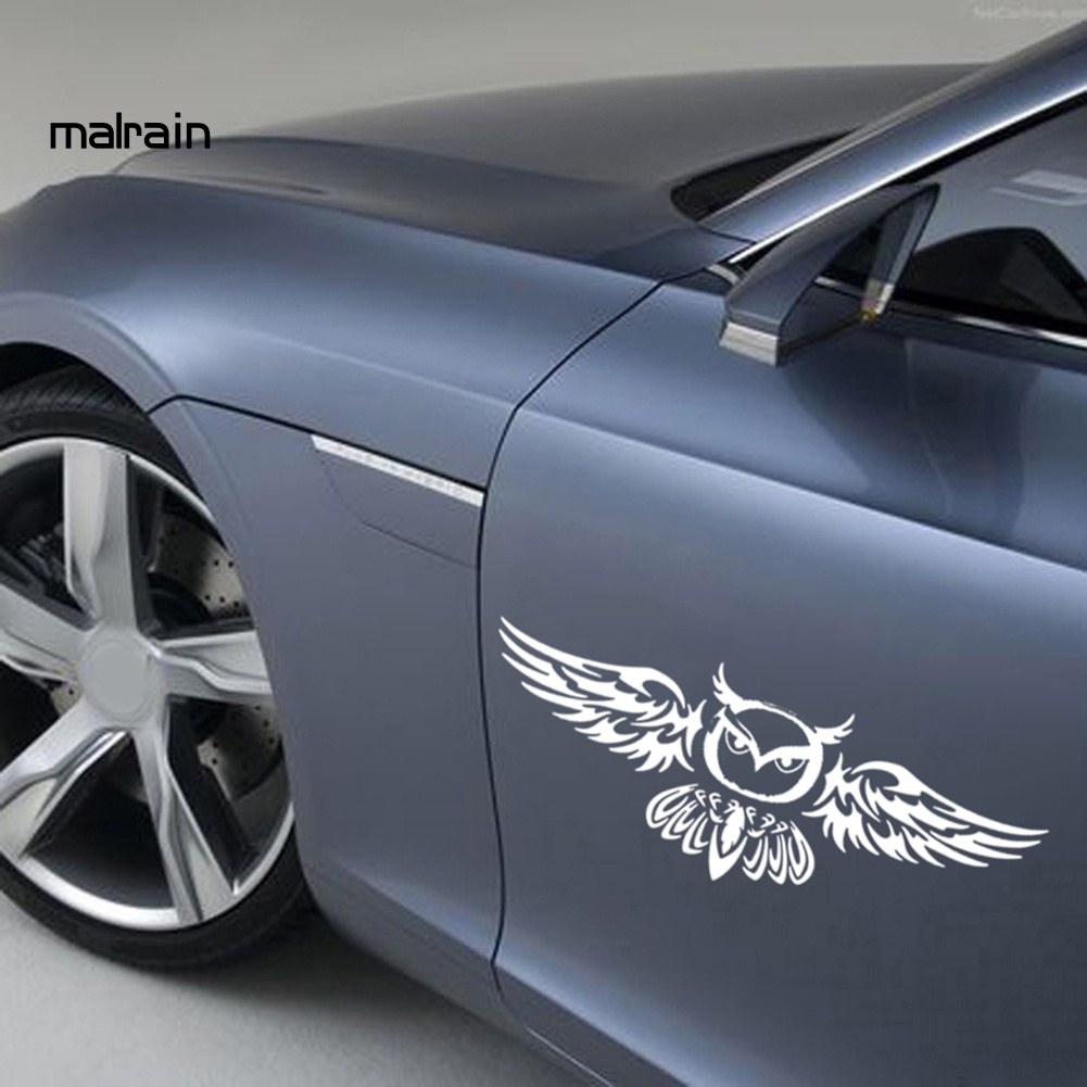 Miếng Dán Trang Trí Cửa Xe Hơi Hình Cú Mèo Chống Thấm Nước S095