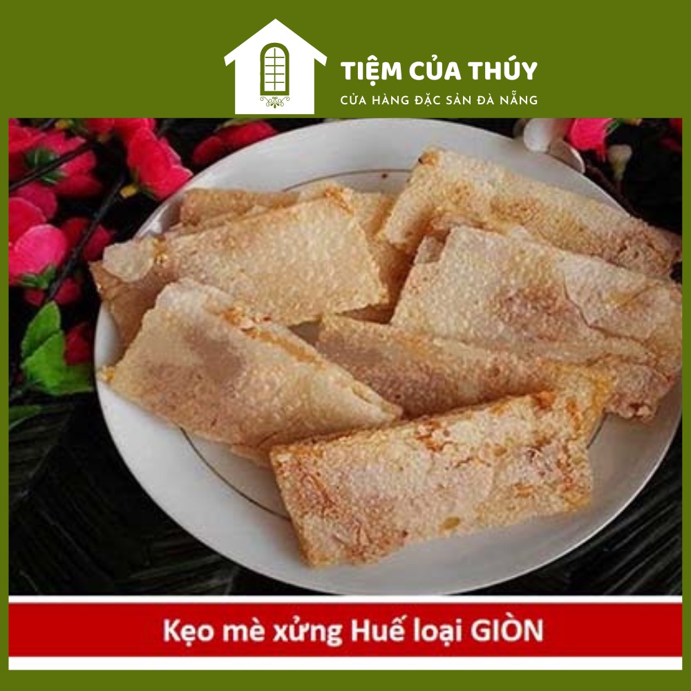 Mè xửng giòn Huế túi 150gr 9 miếng bánh thơm ngon vừa giòn vừa dẻo