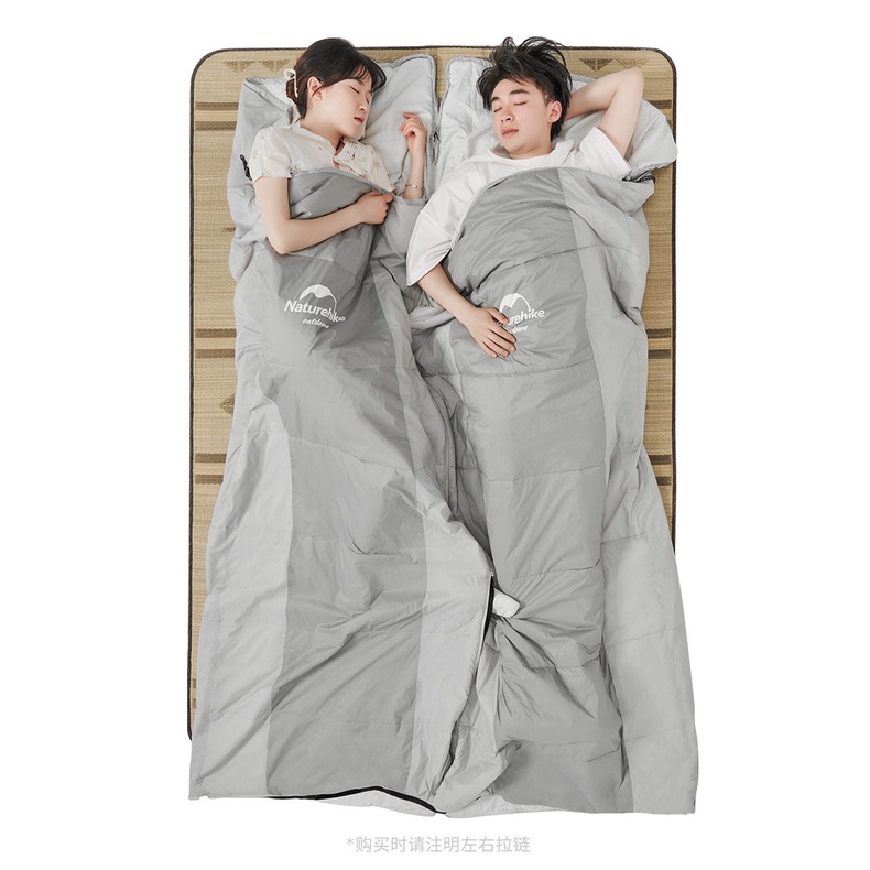 Túi ngủ đơn phong bì siêu nhẹ có ngăn đựng gối thoáng khí Naturehike NH22MSD01
