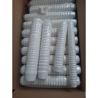 Cup mềm trắng, giấy nến lót bánh bao