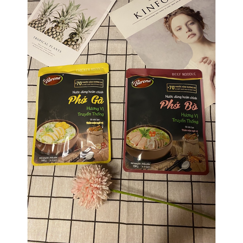 ￼NƯỚC DÙNG HOÀN CHỈNH PHỞ BÒ/ PHỞ GÀ BARONA/ GIA VỊ PHỞ