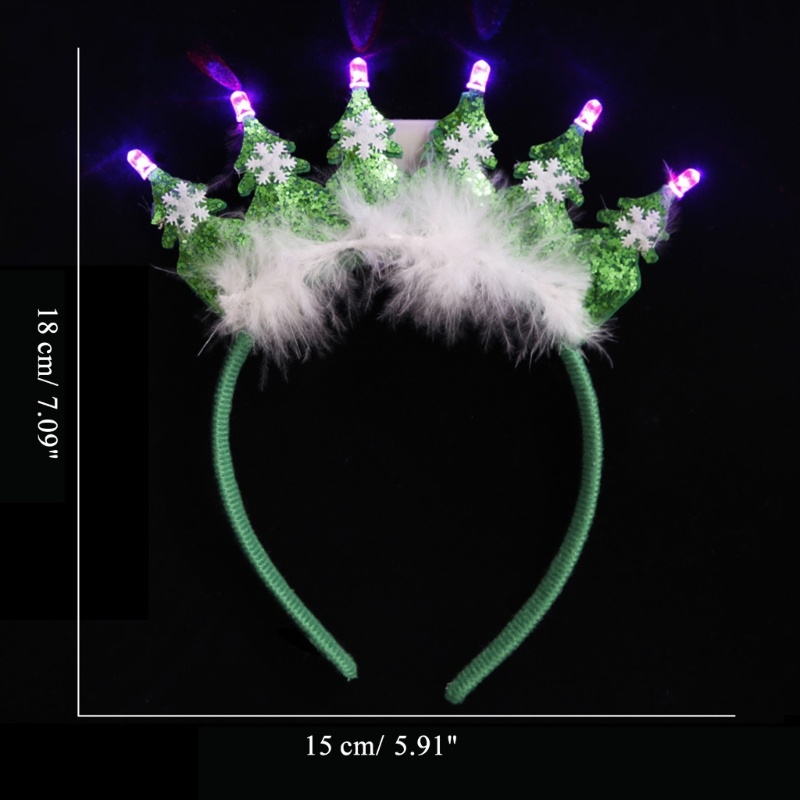 Cài Tóc Đèn Led Lấp Lánh Phong Cách Giáng Sinh