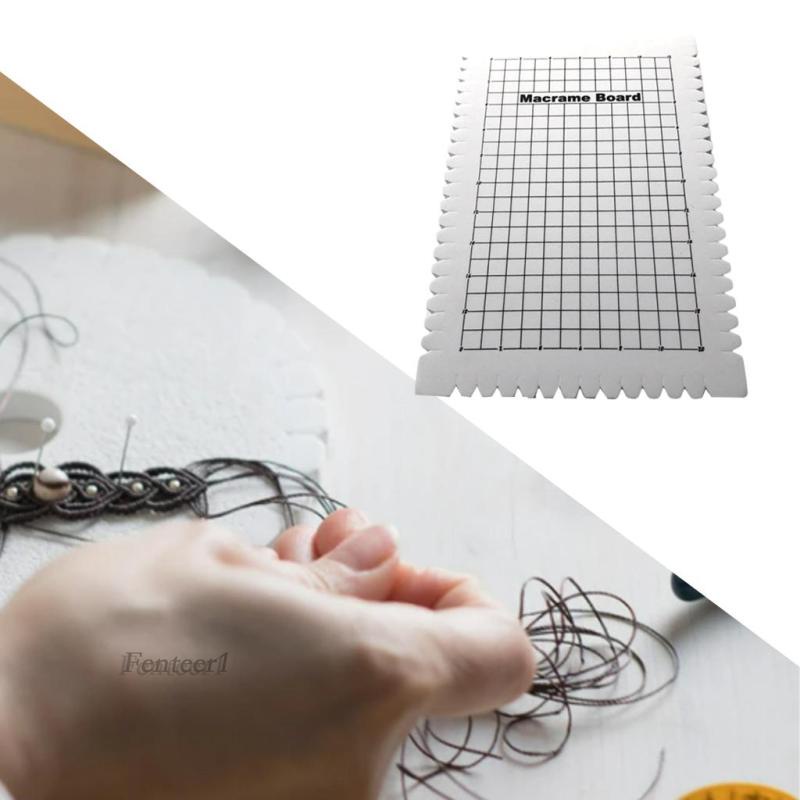 [Fenteer1] Bảng Macrame Thắt Nút Bằng Gỗ Kích Thước 6.29x9.64x0.78inDIY Macrame