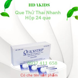 Bộ 12 Que Thử Thai Quickstrip- Que Phát hiện Thai Sau 7-10 Ngày