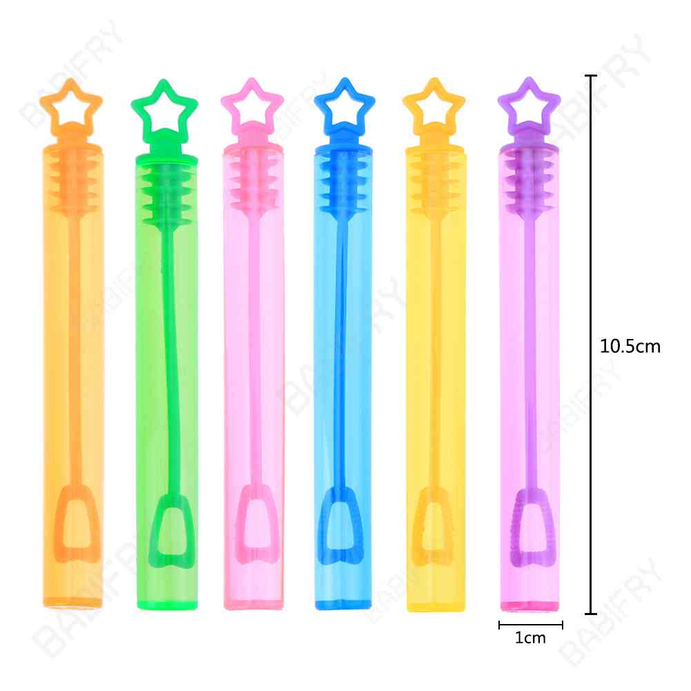 Bộ 6 Lọ Thổi Bong Bóng Xà Phòng Hình Ngôi Sao Dành Cho Trẻ Em