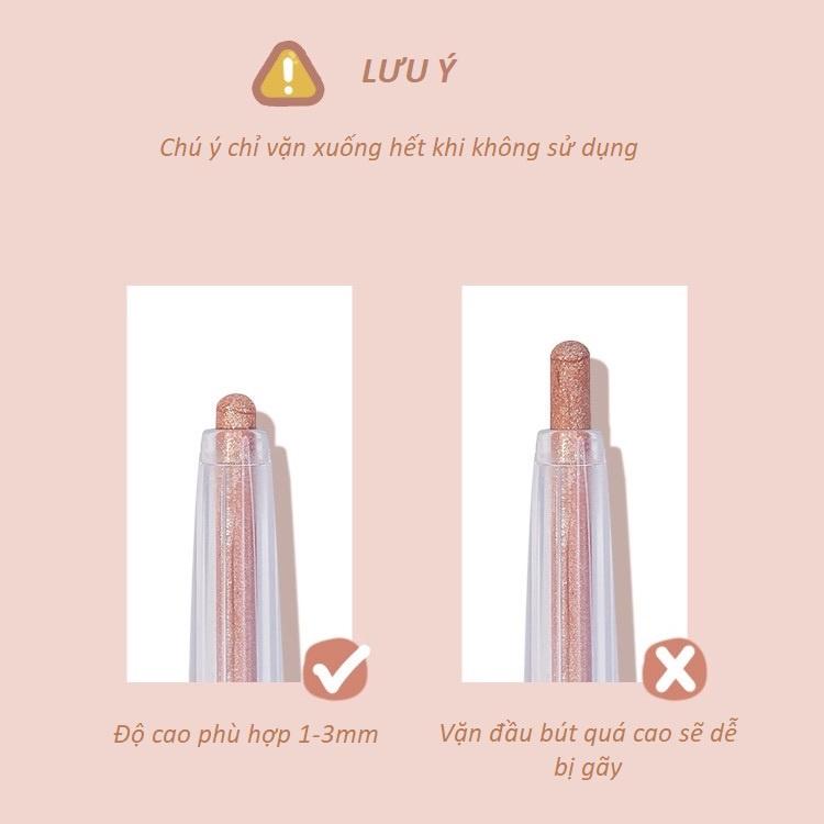 Bút nhũ mắt che khuyết điểm và lót mắt Gogo Tales GT358 kẻ bọng mắt kim tuyến lấp lánh nội địa trung chính hãng