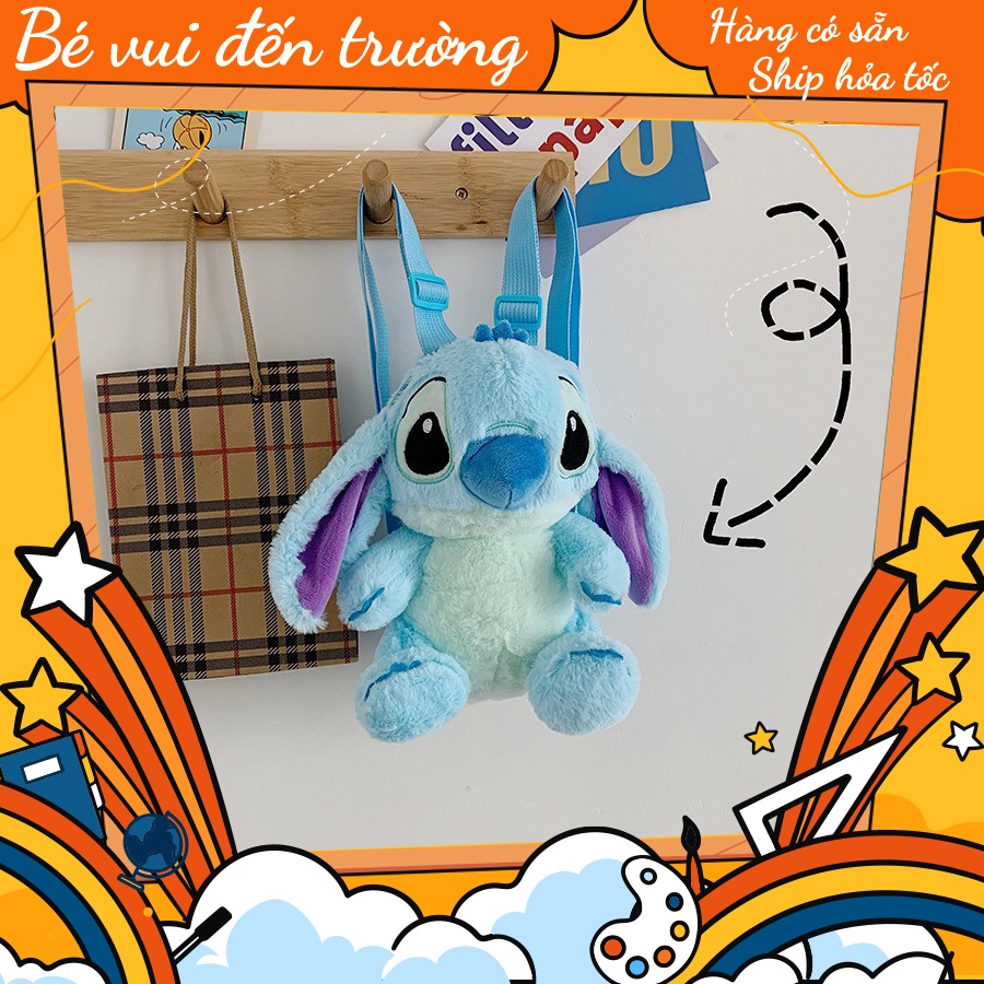 Balo cho bé đi mẫu giáo hoạt hình Gấu bông Stitch