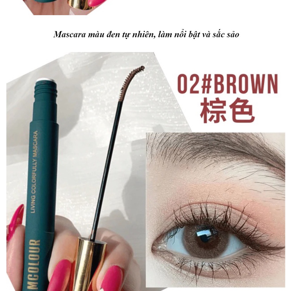 Mascara/ Chuốt Mi Cong Dày Chống Nhòe Chống Thấm Nước Và Mồ Hôi Glamcoloor 3g - Nội địa Trung
