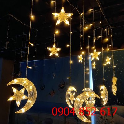 Đèn Led Trăng Sao Mành Thả - Trang Trí Nhà Cửa, Quán Cafe, Khuôn Viên Cực Xinh