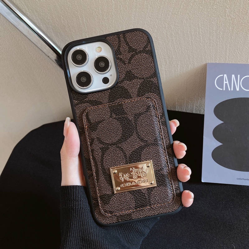 Sang Trọng Ốp Điện Thoại Bằng Da Có Ngăn Đựng Thẻ Cho iphone 15 pro max 13 pro 14 pro 13 pro max 12 pro max 12 pro 11 15 pro