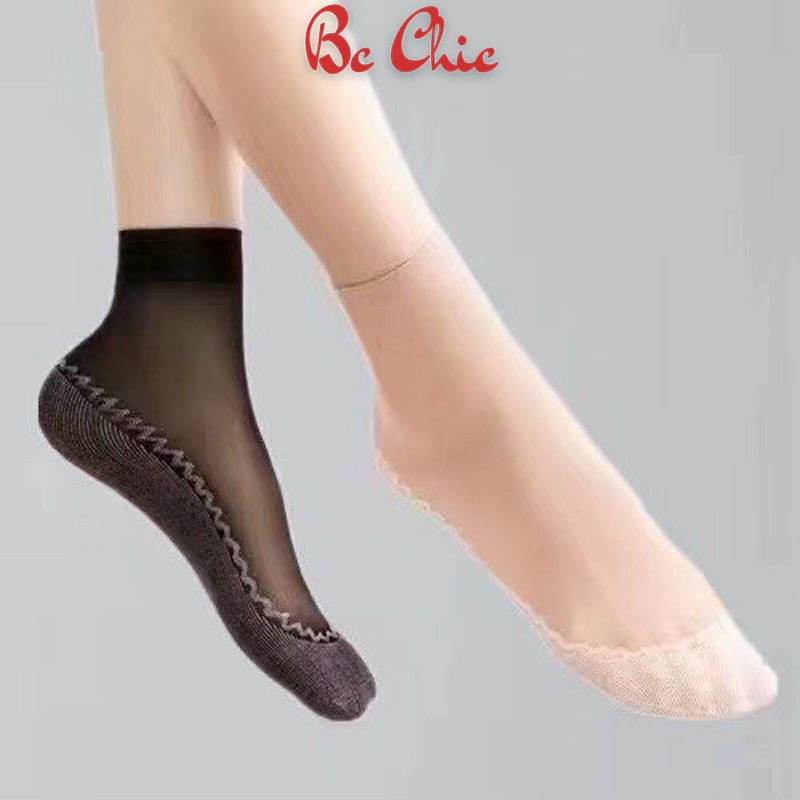 Tất nữ, combo 10 đôi tất giấy phong cách mới T763 thấm hút mồ hôi cực tôt BC_CHIC LINGERIE