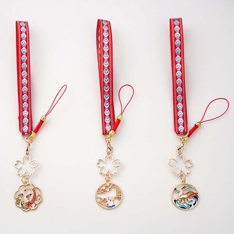 Móc Khóa Thẻ Chúc Mừng Năm Mới Họa Tiết Hoa Phong Cách Trung Quốc Sáng Tạo