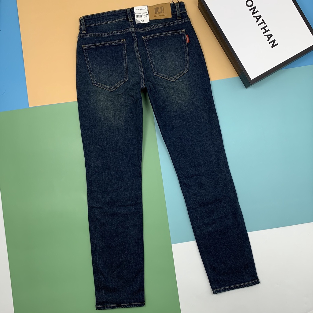 Quần jean nam xanh rêu JONATHAN QJ023 vải denim cao cấp co giãn nhẹ 4 chiều, form dáng chuẩn đẹp, trẻ trung, hottrend