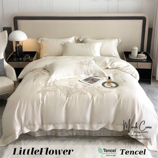 LittleFlower - Bộ Chăn ga cao cấp Tencel 100s thêu họa tiết