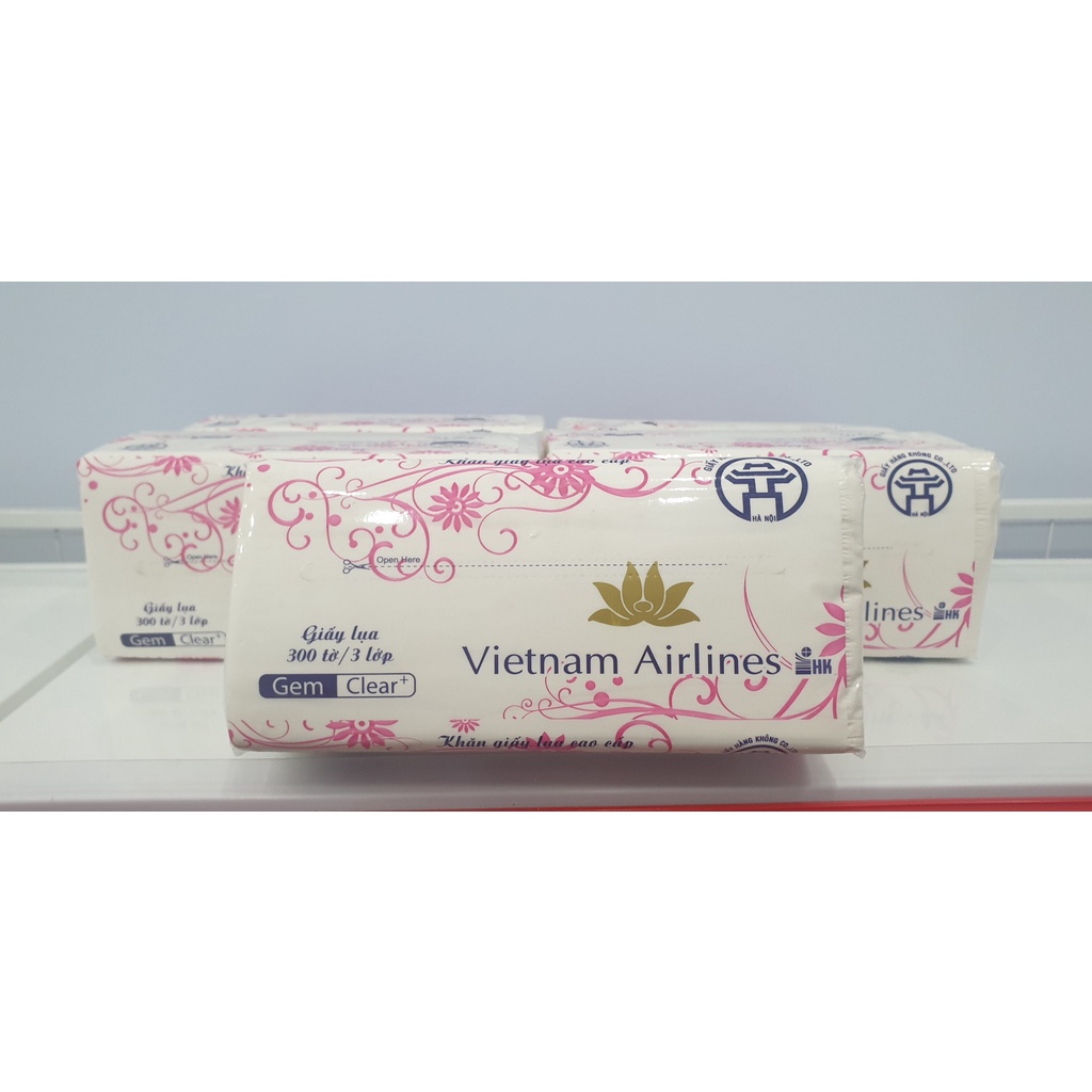 Khăn Lụa 3 Lớp Vietnam Airline - Gói 300 Tờ