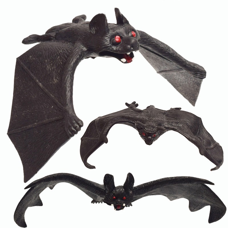 1 Con Dơi / Dơi Giả Màu Đen Dùng Trang Trí Halloween Độc Đáo