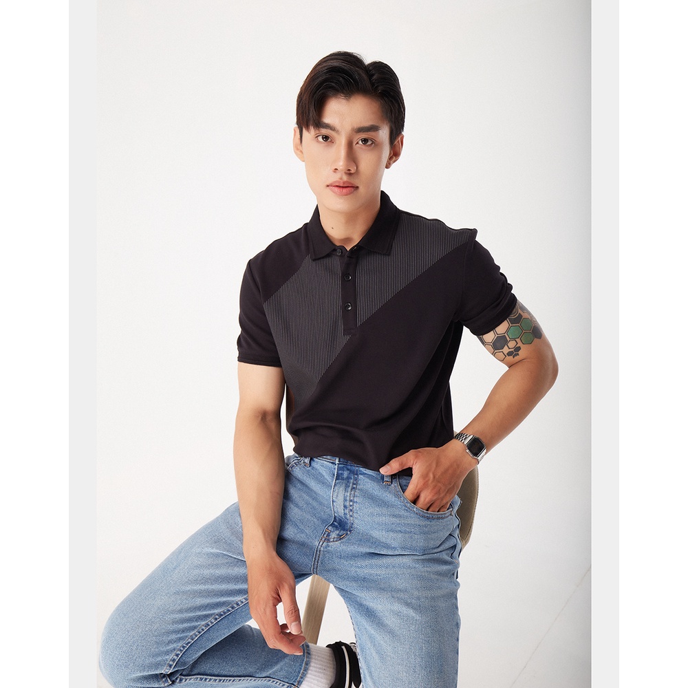 Áo polo nam BEN & TOD R1300BB148 vải thun cotton 100%, nam tính, chỉn chu, sang trọng, thanh lịch OUTLET 289