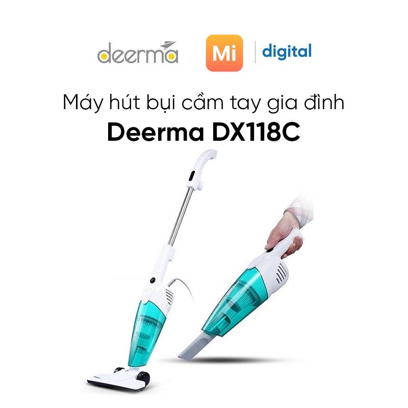 Máy Hút Bụi Cầm Tay Deerma DX118C /DX115C -Bảo Hành Chính Hãng 12Tháng