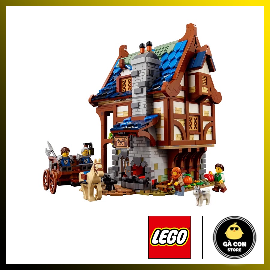 LEGO IDEAS 21325 Medieval Blacksmith - Lò rèn trung cổ