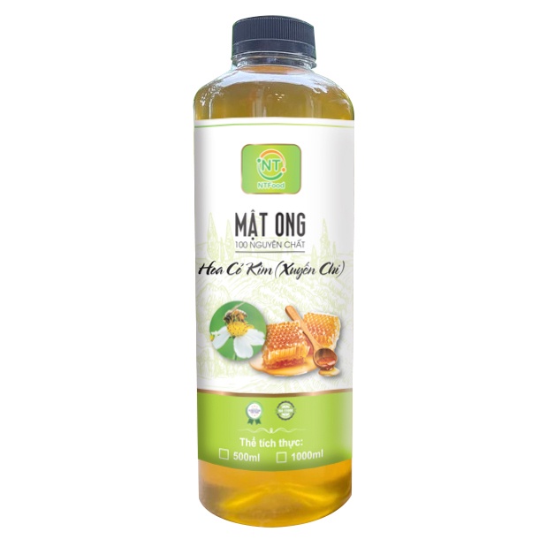 Mật Ong Hoa Cỏ Kim (Xuyến Chi) nguyên chất NTFood 1000ml / 500ml - Nhất Tín Food