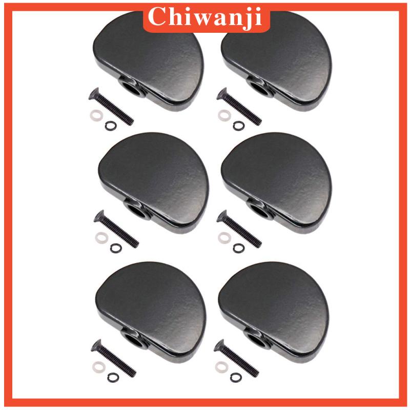 Bộ 6 Núm Vặn Điều Chỉnh Dây Đàn Guitar Acoustic Màu Đen