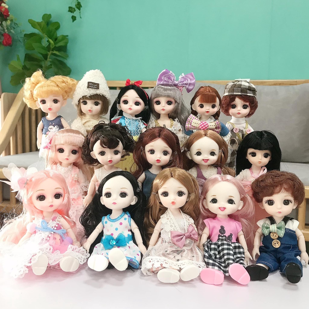 💥 Xả hàng Búp bê barbie Baboliy 16cm kèm váy giày