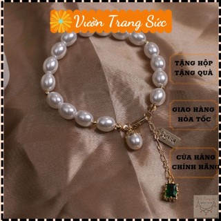Vòng tay nữ hạt trai - Lắc tay nữ hạt trai nhân tạo siêu sang chảnh Vườn Trang Sức