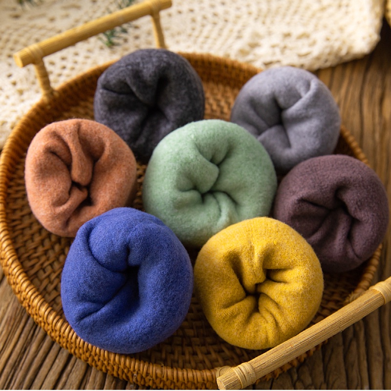 PVN13142 Tất chân lót lông siêu ấm, Tất len gân lót lông siêu ấm mùa đông