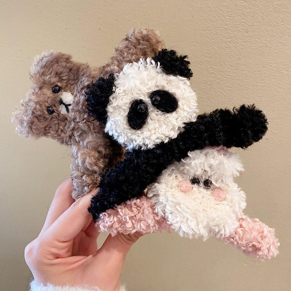 Kẹp Tóc Móng Vuốt Đuôi Ngựa Hình Gấu Hoạt Hình Phong Cách Hàn Quốc Đơn Giản Dành Cho Bạn Nữ