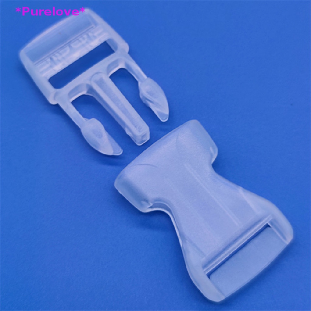 Set 5 Khóa Nhựa Trong Suốt Bản Rộng 66mm Chuyên Dụng Cho Vòng Đeo Tay Paracord Mới