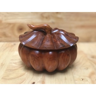 Hộp đựng mứt, hạt dưa, đựng trà bằng gỗ hương cao cấp đường kính 14cm