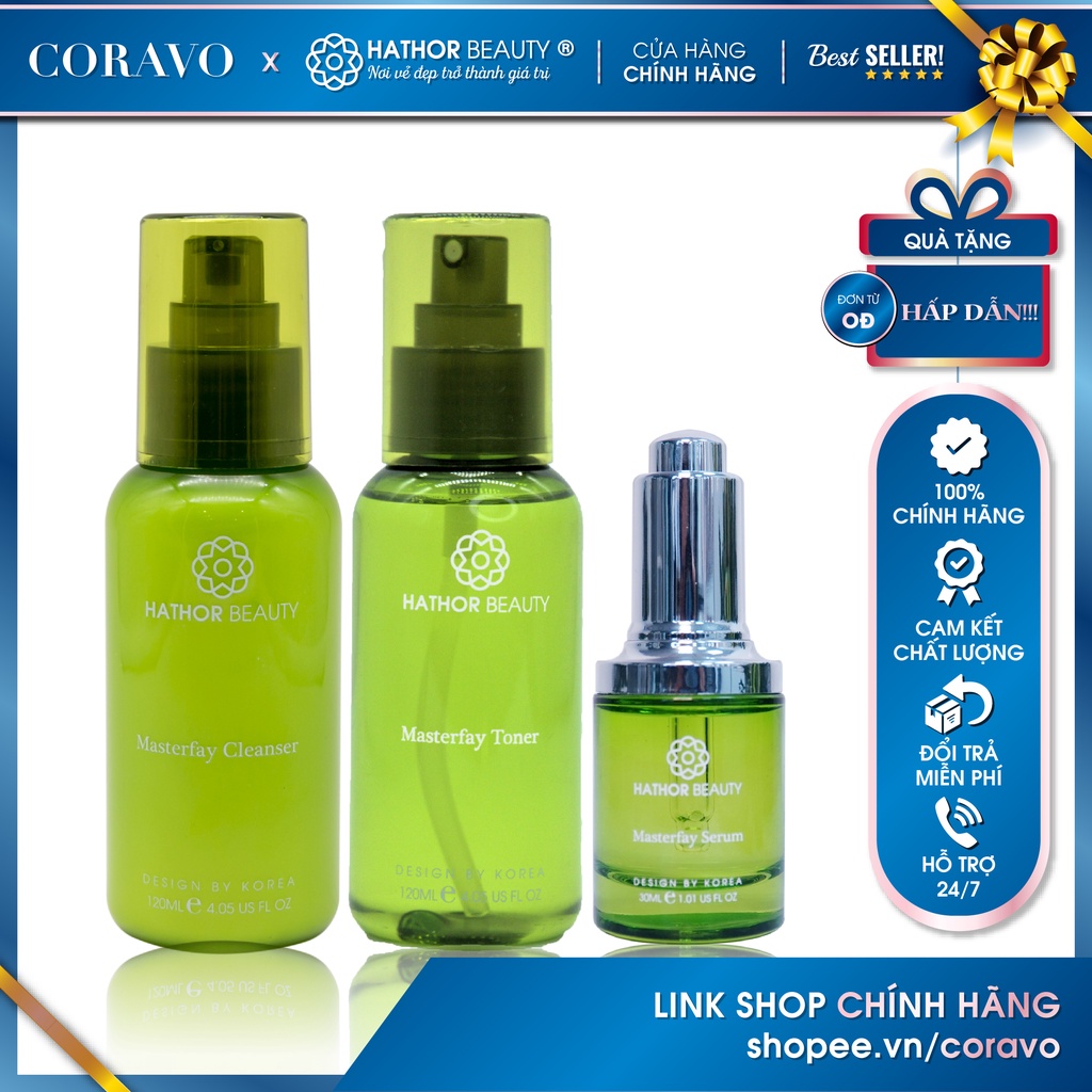 Bộ chăm sóc da MỤN TẠI NHÀ Masterfay - Hathor Beauty (Kim Thiên Hoa)