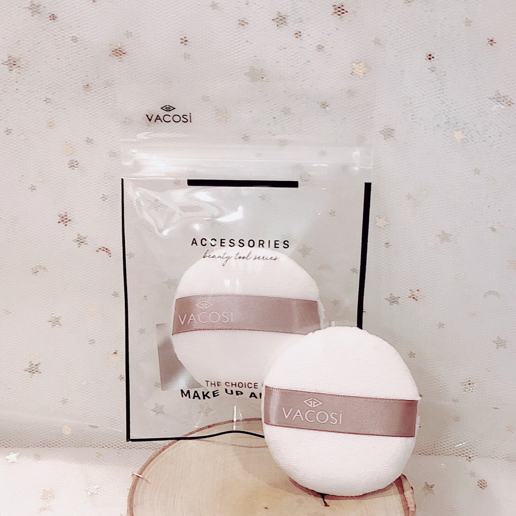 Bông Phấn Cotton Khô Tròn Nhỏ Vacosi BP19