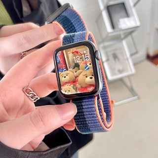 Dây đeo bằng nylon cho iwatch 45mm 41mm 44mm 41mm 44mm 40mm 42mm 38mm 49mm