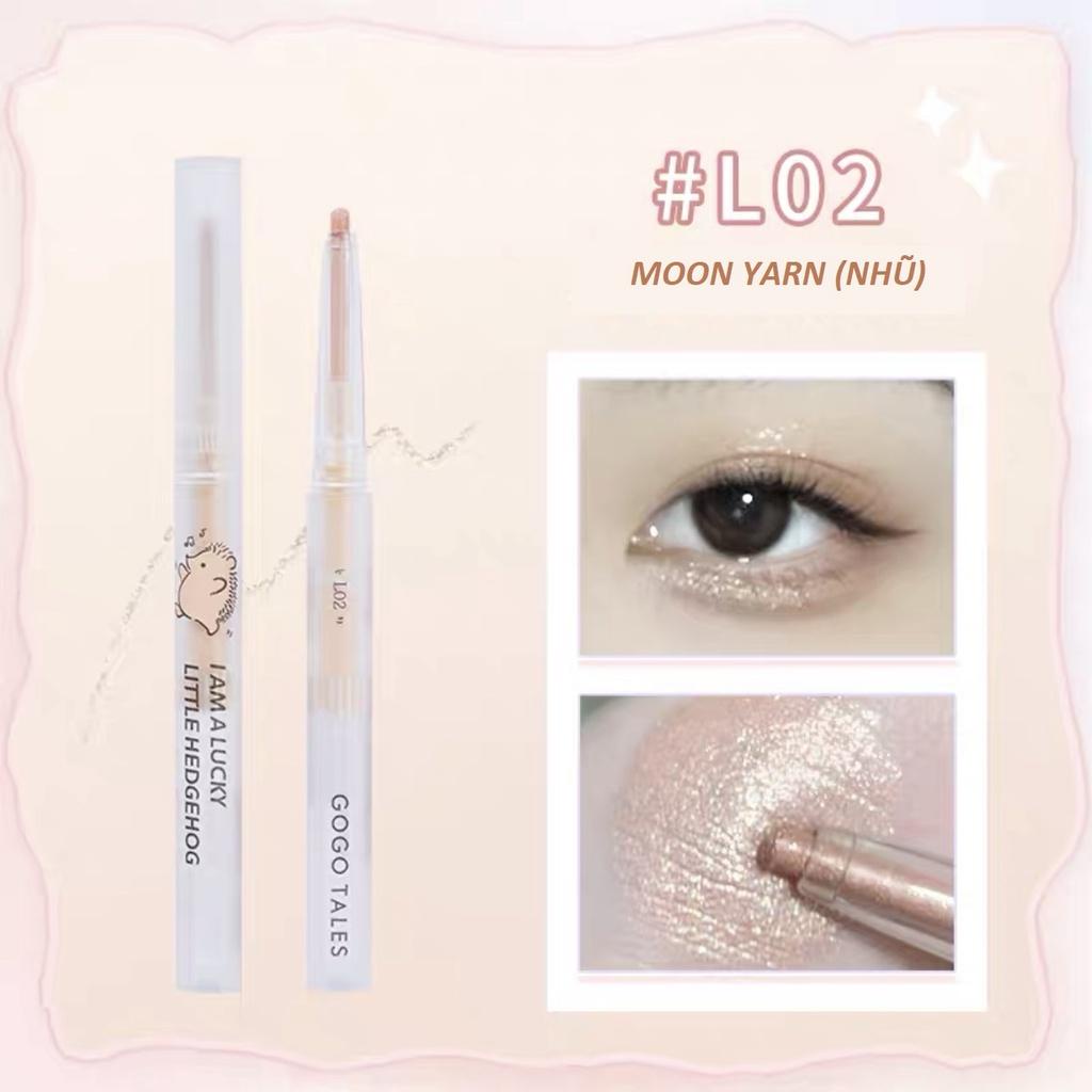 Bút nhũ mắt che khuyết điểm và lót mắt Gogo Tales GT358 kẻ bọng mắt kim tuyến lấp lánh nội địa trung chính hãng