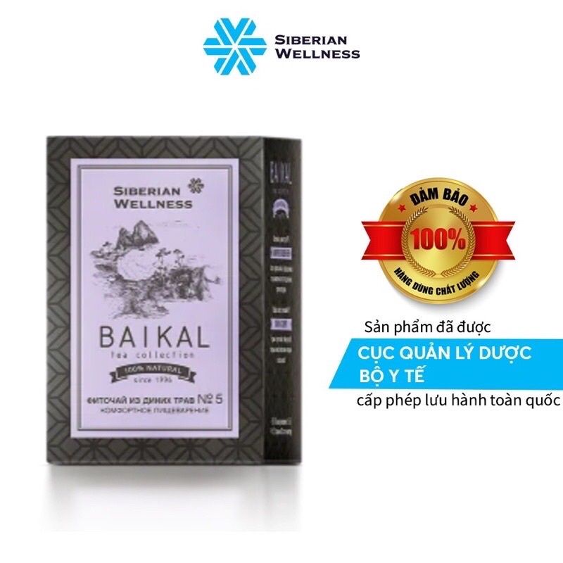 [Trà tiêu hoá, N5] trà thảo mộc Baikal tea collection herbal tea N5 của siberian
