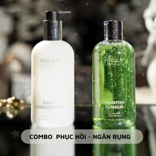 Vi Jully Cặp Dầu Gội Bưởi Kem Xả Phục Hồi Hư Tổn - Dầu Gội Kem Xả Bưởi