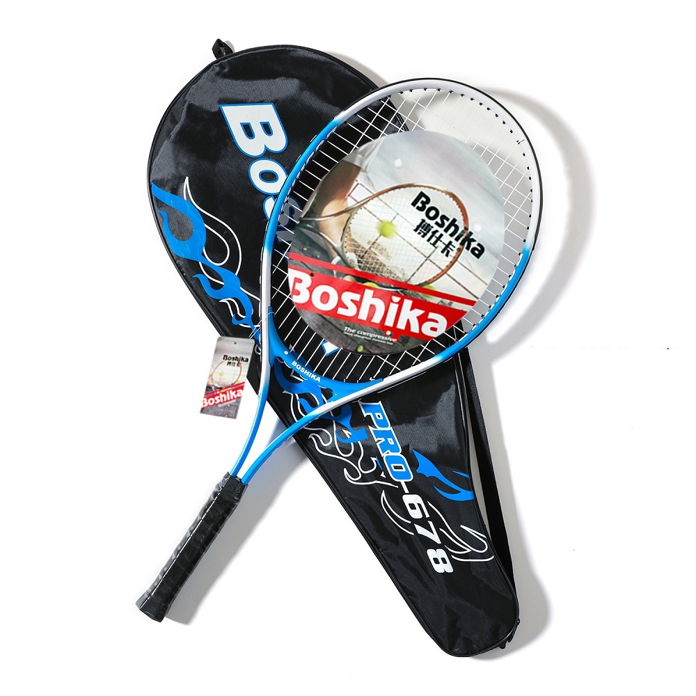 Vợt Tennis BOSHIKA chất lượng cao tặng 2 dây quấn vợt, túi đựng, vợt t