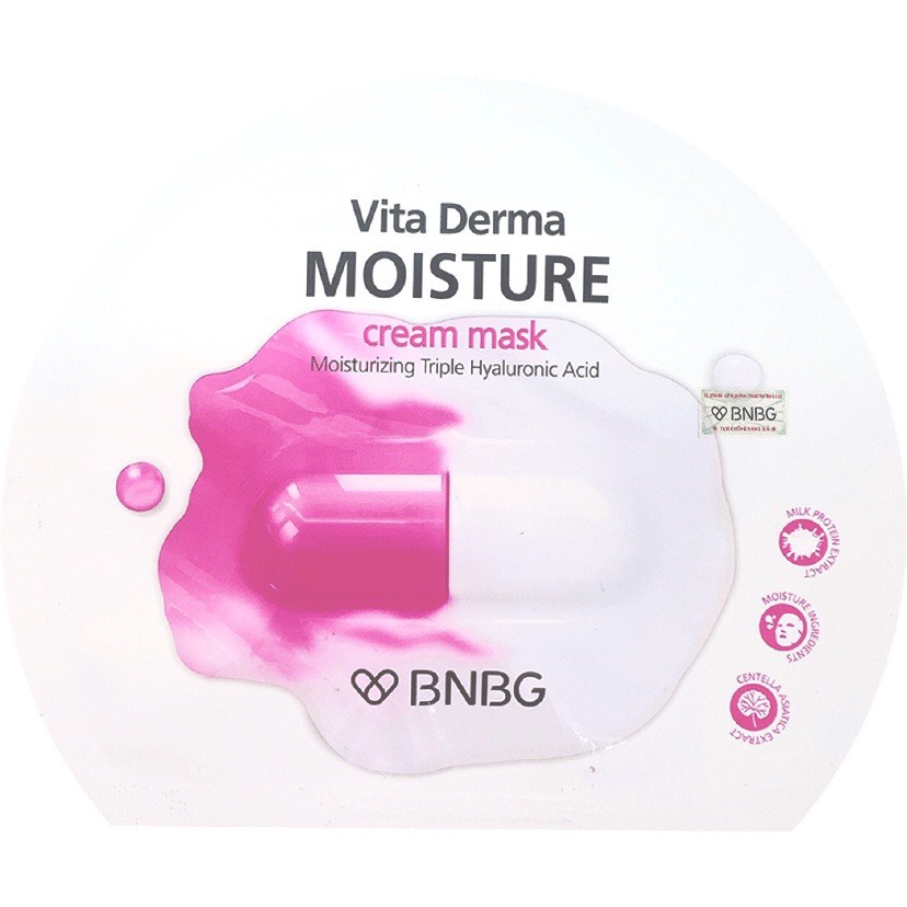 Combo 10 Mặt Nạ Kem Cấp Ẩm Đa Tầng BNBG Vita Derma Moisure Cream Mask 30ml
