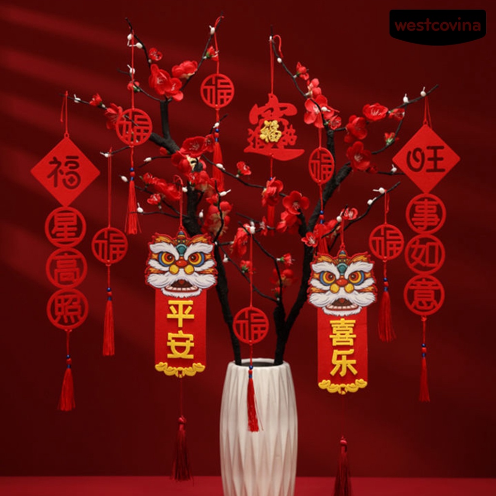 [Hot]☃1 Bộ Biển Báo Thắt Nút Màu Sắc Tươi Sáng Chống Thấm Nước Trang Trí Kiểu Trung Hoa