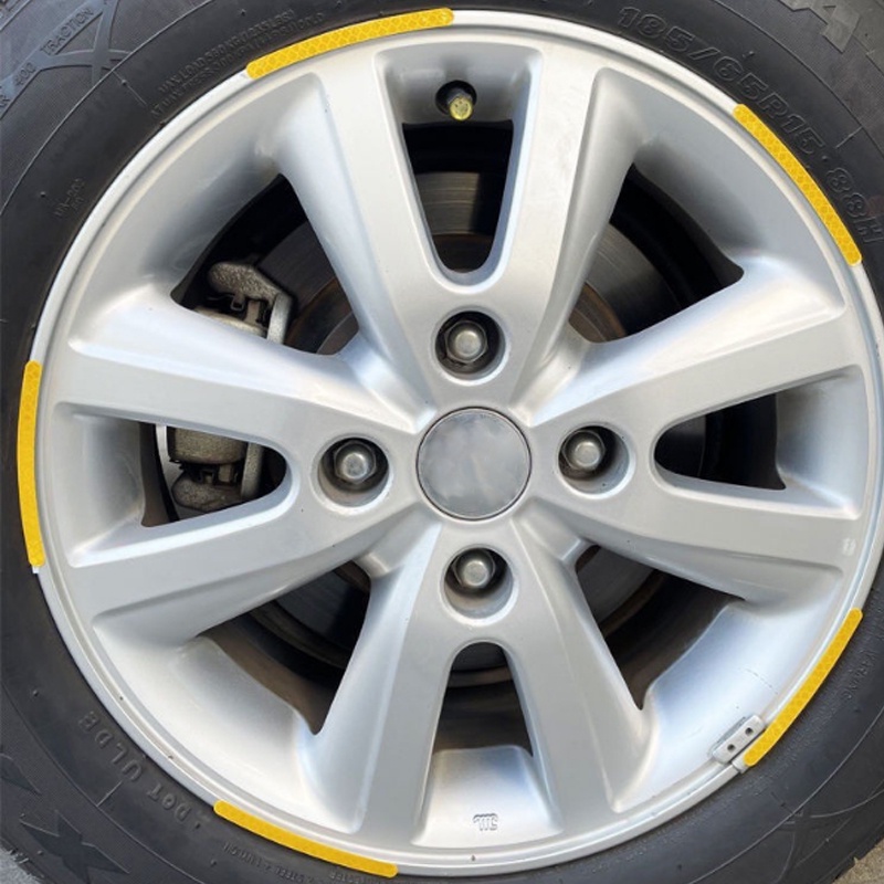 Bộ 20 Miếng Dán Phản Quang Nhiều Màu Sắc Trang Trí Bánh Xe Hơi Xe Máy